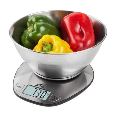 Кухонні ваги Dori з нержавіючої сталі - цифрові, LCD дисплей, програма для вимірювання молока та води, 5 кг