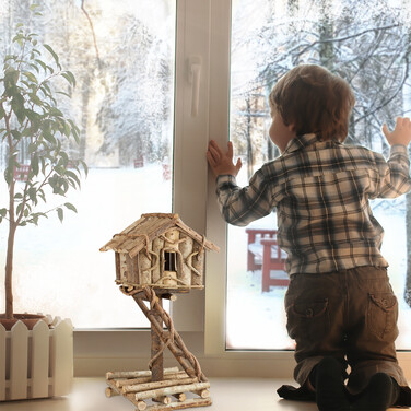 Relaxdays Standing Birdhouse for Decoration