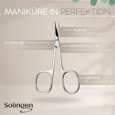 Набір для манікюру Solingen marQus: 6 предметів з нержавіючої сталі в м'якому кейсі з джинсової тканини