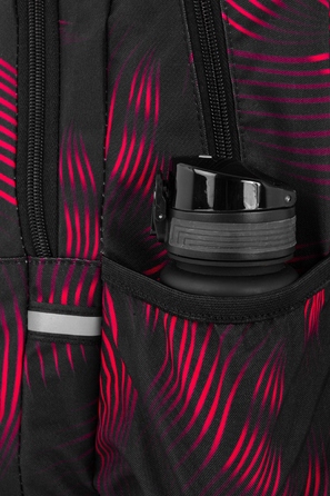 Багатофункціональний шкільний рюкзак CoolPack, чорно-червоний, 23 л