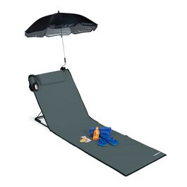 Пляжний килимок Relaxdays з парасолькою