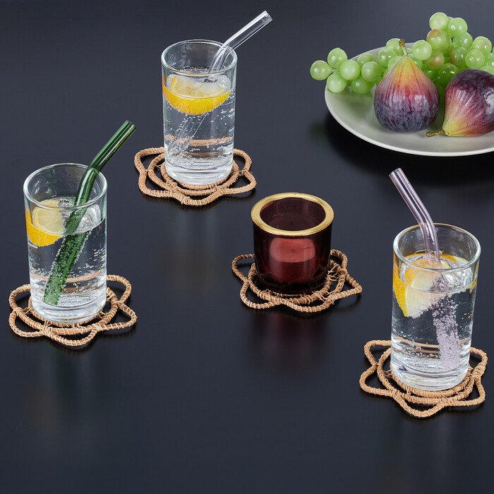 Relaxdays Drink Coasters - Set of 4