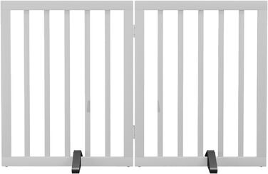 Бамбукове захисне гiтер для дитини та тварин Semiocthome, 2 секції, 90 см, бiлий