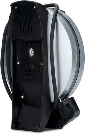 Вафельниця Cloer 1629 для класичних вафель у формі серця, 930 Вт, розмір вафелі 15,5 см, регульований ступінь прожарювання, метал, сріблястого кольору