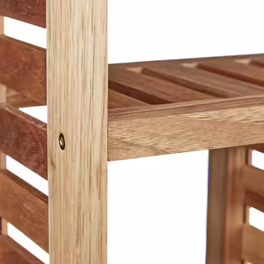 Relaxdays Walnut Wall Shelf with 5 Compartments