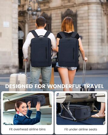 Рюкзак LOVEVOOK для ручної поклажі 45x36x20 см, 30L, для ноутбука 15.6