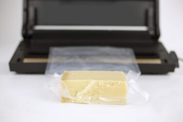 Вакуумний пакувальник CASO GourmetVac 180 Single: 15 л/хв, подвійна зварювальна лінія, регулювання вакууму та часу зварювання, 10 пакетів 20x30 см