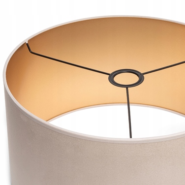 Підлоговий торшер Tornado, велюр, бежево-золотий, 152 см, E27