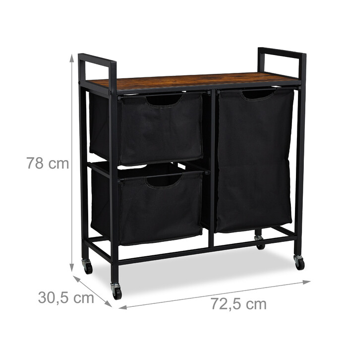 Relaxdays Laundry Basket Rack
