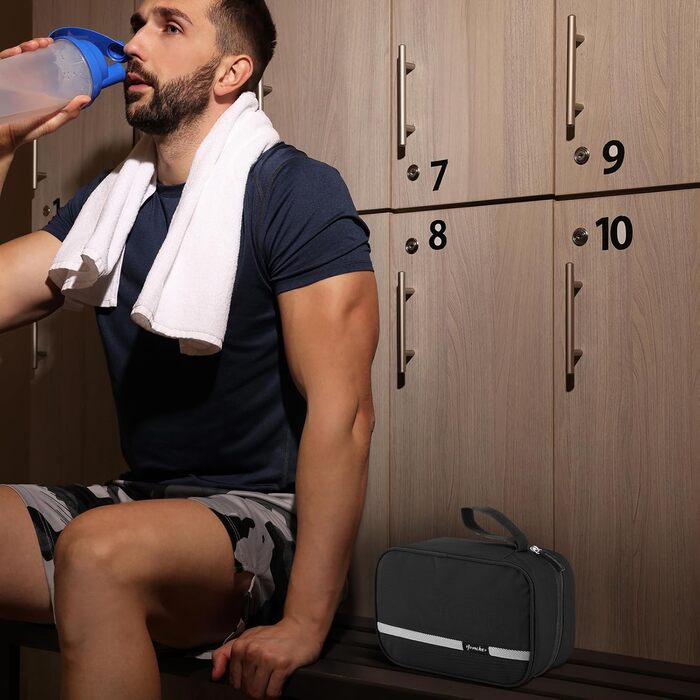 Чоловіча та жіноча дорожня туалетна косметичка, водонепроникна, складна, чорного кольору