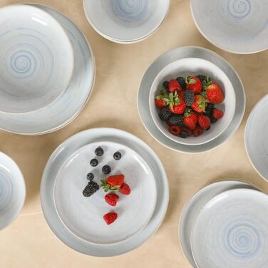 Набір посуду Gibson Elite Matisse (16 предметів) для 4 осіб, зелений (сервіз)