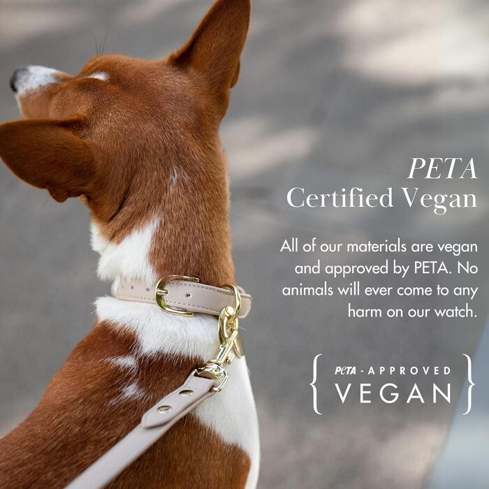 Нашийник для собак Nina Woof Milan з веганської шкіри, м'який, регульований, з крокодиловим тисненням, розмір M (38–48 см)