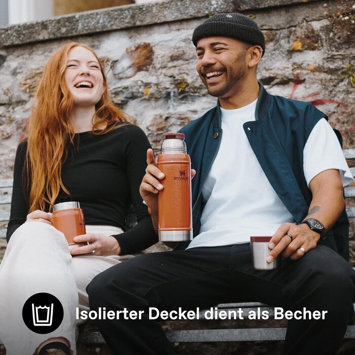 Термос Stanley Classic Legendary 750 мл, зелений (Hammertone Clay), нержавіюча сталь, BPA-Free, для гарячих та холодних напоїв