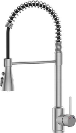Кухонний змішувач SREWOHS PRO з висувним виливом, поворотний на 360°, 4 функції, з ABS-насадкою для кухонної мийки, проста установка