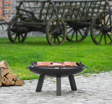 Садове вогнище CookKing зі сталі, 100 см, з кришкою