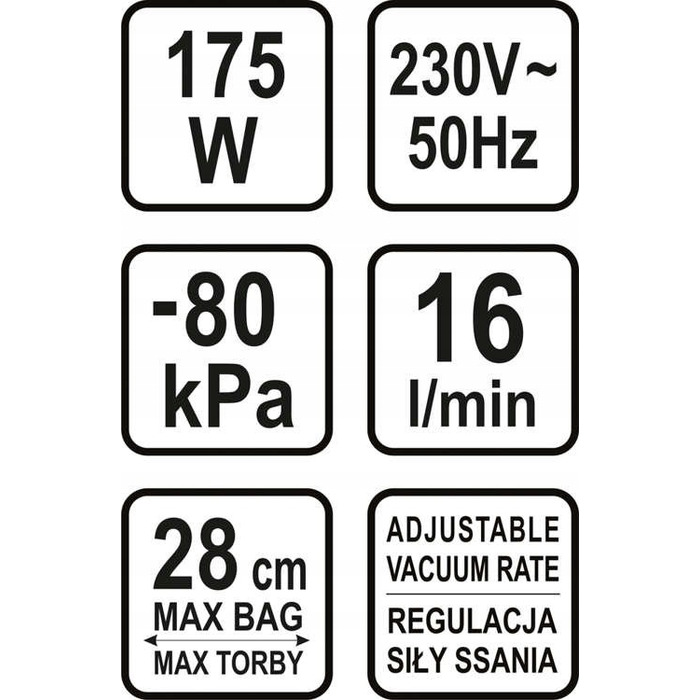 Вакууматор для продуктів LUND 67882, 175 Вт