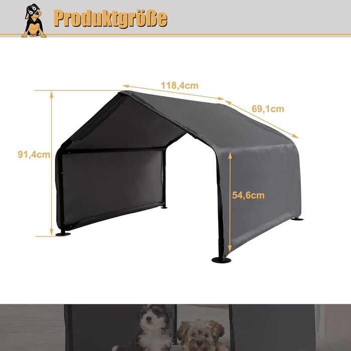 Палатка для тварин, будиночок для собак та котів на вулицю. Захист від сонця та спеки