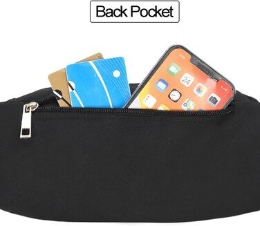 Чоловіча та жіноча поясна сумка на пояс для туризму, фітнесу, велосипеда, активного відпочинку, подорожей, повсякденного використання. Модель D01, чорний колір