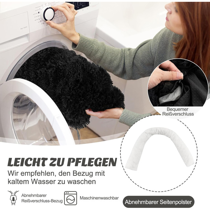 М'яке ліжко для собак Costway, захист дивану, подушка для собак, зручне плюшеве ліжко для маленьких, середніх та великих собак і котів, 112 x 101 x 18 см, сіро-білий колір