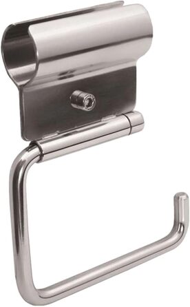 Тримач туалетного паперу Tecuro з підлокотниками Ø 32 мм – полірована нержавіюча сталь, стійкий до корозії, безбар'єрний