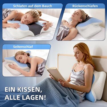 Ортопедична подушка для шиї з Memory Foam 