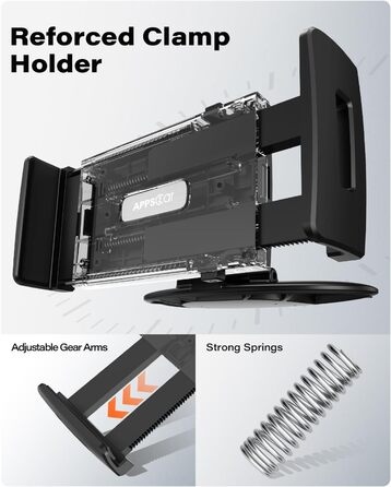 Універсальний тримач для планшету та телефону в авто APPS2Car [2 в 1] - для 7-12.4