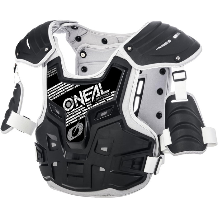 Захист грудей O'NEAL PXR Stone Shield для мотокросу, ендуро, пластик, регульовані ремені, для дорослих, чорний/сірий, універсальний розмір