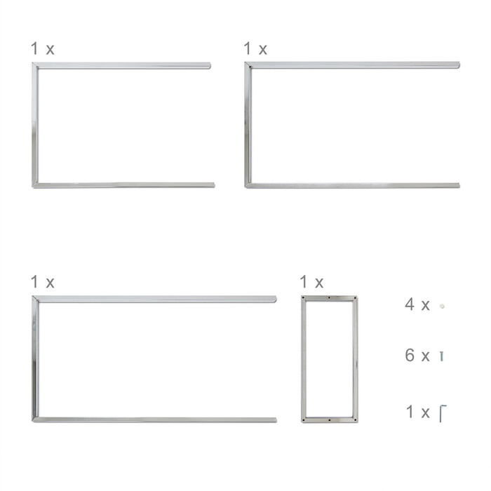 Relaxdays Towel Rack Stainless Steel
