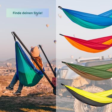 Гамак Amazonas Ultra-Light Adventure Coyote Kingsize (275x140 см, до 150 кг) - надлегкий, зелений