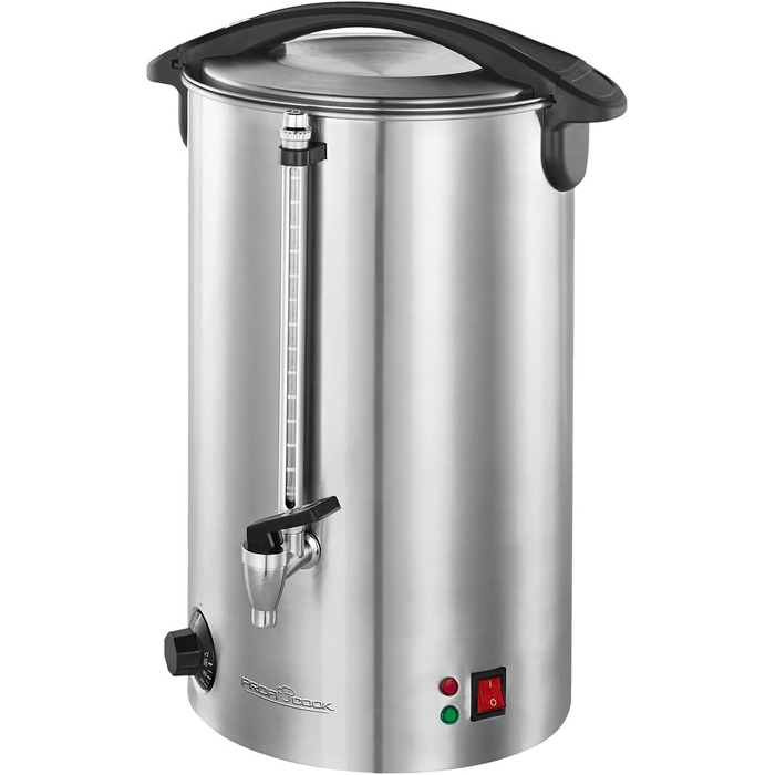 ProfiCook® Hot Beverage Machine with 7L Tank Capacity | Mulled Wine Heater with High-Quality Stainless Steel Housing | for Heating and Keeping Warm | Punch Heater for Mulled Wine, Tea & Coffee | PC-HGA 1196 (Stainless Steel 11l)