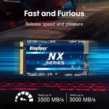 KingSpec NXM-2242 1TB SSD: Швидкий NVMe M.2 SSD з 3D NAND Flash для ПК, ноутбука, десктопу