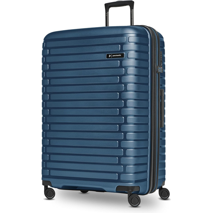 Чохол-валіза на колесах, середній, 45 x 25 x 66 см, розширюється до 75 літрів | з поліпропілену, 4 колеса, TSA-замок | Collection 04 (Темно-синій металік)