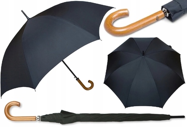 Автоматична парасолька F.P.Parasol, велика (XL), чорна, з чохлом
