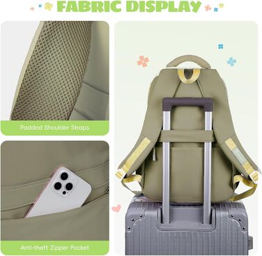 Шкільний рюкзак для дівчаток-підлітків 2025, для школи/гімназії, водонепроникний, для ноутбука 15.6