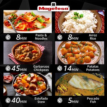 Каструля-скороварка Magefesa Inoxtar 10л з нержавіючої сталі 18/10, індукційна, з поворотним регулятором, 5-шарове дно для здорового приготування їжі