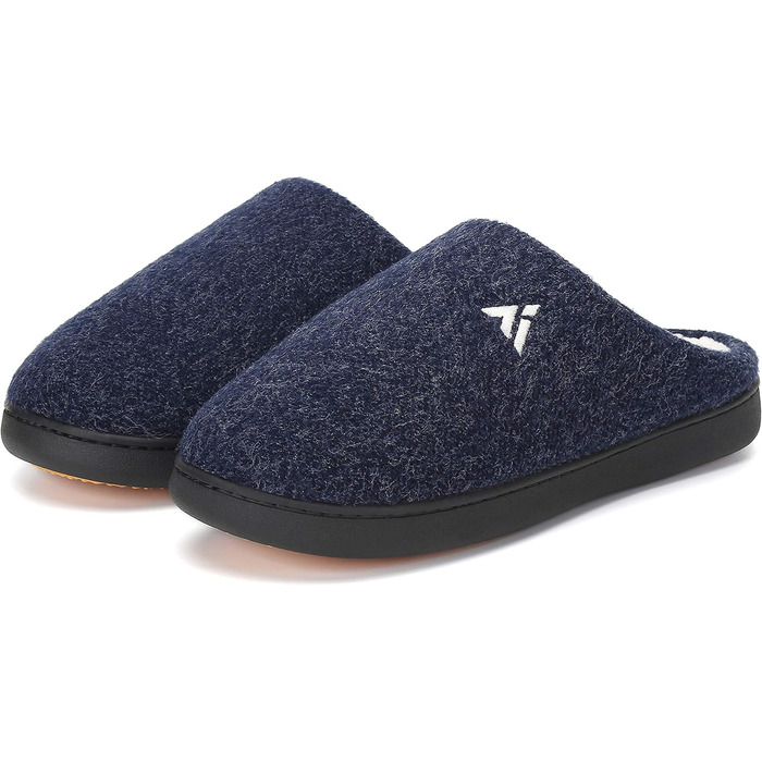 Тапочки домогосподарки Mishansha Herren для жінок, зимові, з піною пам'яті, антиковзаючі, розмір 36-49, темно-синій
