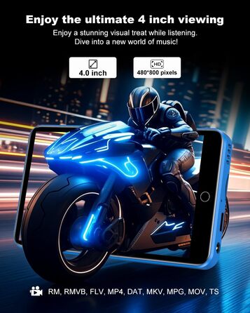 MP3 плеєр 80GB з Bluetooth та WiFi, 4.0