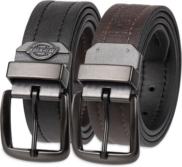 Чоловічий перекидний ремінь Dickies (30-32), чорний/коричневий, еластичний