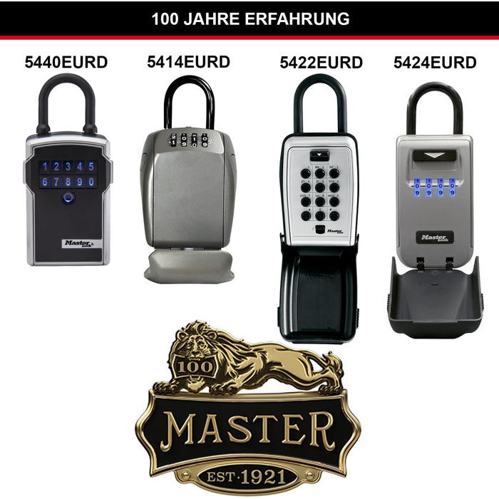 Master Lock Key Safe with Push Button - Outdoor Key Lock Box (Hinged)