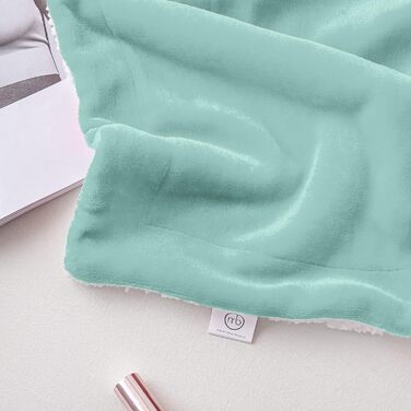 Плед Mixibaby для дому, теплий та м'який, 150 x 200 см, м'ятний колір