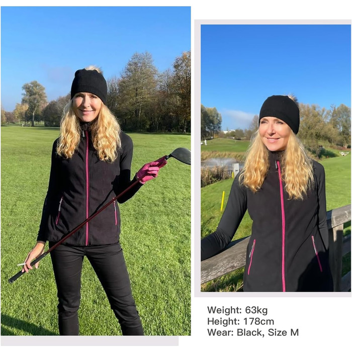 Жіноча флісова жилетка Soneven для активного відпочинку: біг, походи, їзда верхи. Легка, тепла, вітрозахисна, з блискавкою. Чорний колір, розмір M.