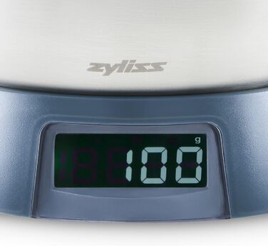 Кухонний пальник Zyliss E980202 с цифровою кухонною вагою, сріблястий/чорний | Для смаження та карамелізації