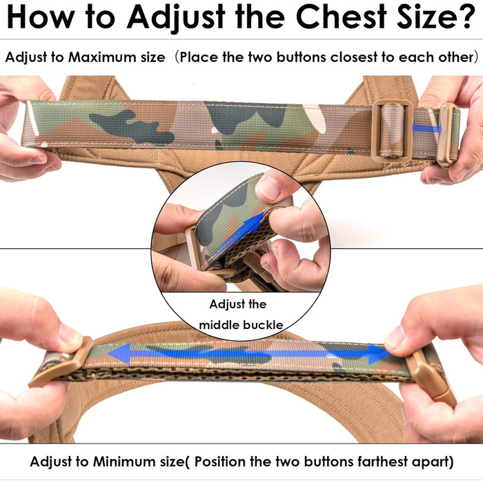 Нашийник для собак No Pull, проти вислизання, для малих та середніх собак, світловідбиваючий, регульований, без натягу, розмір M (Обхват грудей 53–70 см)