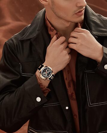 Чоловічий годинник MEGALITH Chronograph: аналоговий водонепроникний годинник з датою та світловим покриттям. Великий кварцовий годинник - ідеальний подарунок для спортивних чоловіків (A1-чорний)