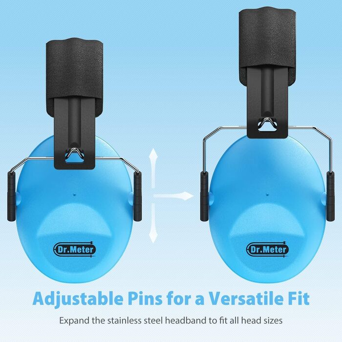 Навушники для захисту від шуму Dr.meter для дітей - пасивні навушники-затички для вух, захист від шуму, школа, SNR 27dB, для аутизму, сну, навчання, гри на барабанах, зелені та блакитні (зелений+блакитний)