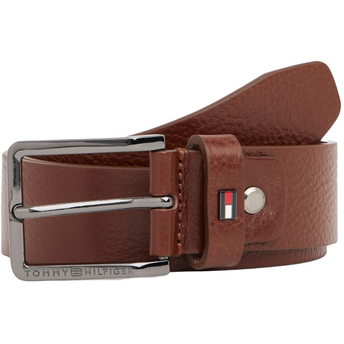 Чоловічий шкіряний ремінь Tommy Hilfiger Oliver Brown (Coffee Bean)