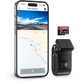 VIOFO VS1 2K Mini Dash Cam: Автомобільний відеореєстратор з GPS, HDR, Wi-Fi, 32GB, STARVIS 2 Sensor