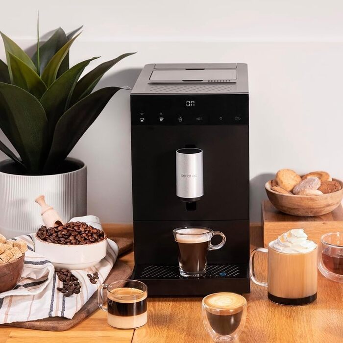 Кавомашина Cecotec Cumbia Cremmaet Compact, 1350 Вт, 19 бар, термоблок, резервуар 1,1 л, контейнер 150 г, автоматичне очищення