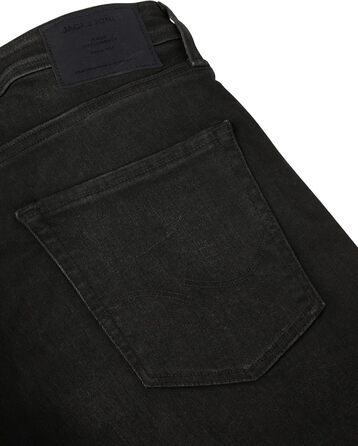 Джинси чоловічі JACK & JONES Clark Stretch Straight Fit, чорні (33W/32L)