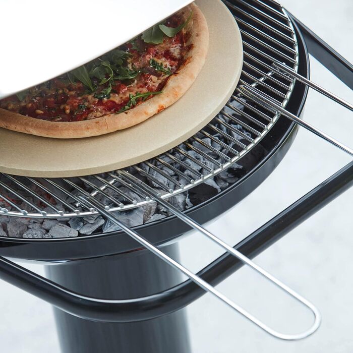 Вугільний гриль Barbecook Loewy 45 з вітрозахистом, на 6 осіб, чорний, 43x43x97 см